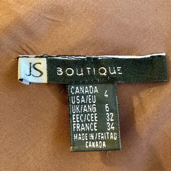 Chocolate Brown Midi Skirt Satin Sheen Balletcore Size 4 - Picture 5 of 11